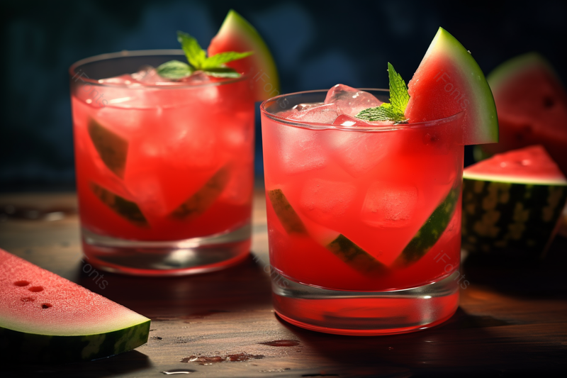 新鲜的鲜榨写实西瓜汁解暑果汁饮料,高清,摄影图,摄影图片,图片大全,摄影图免费下载